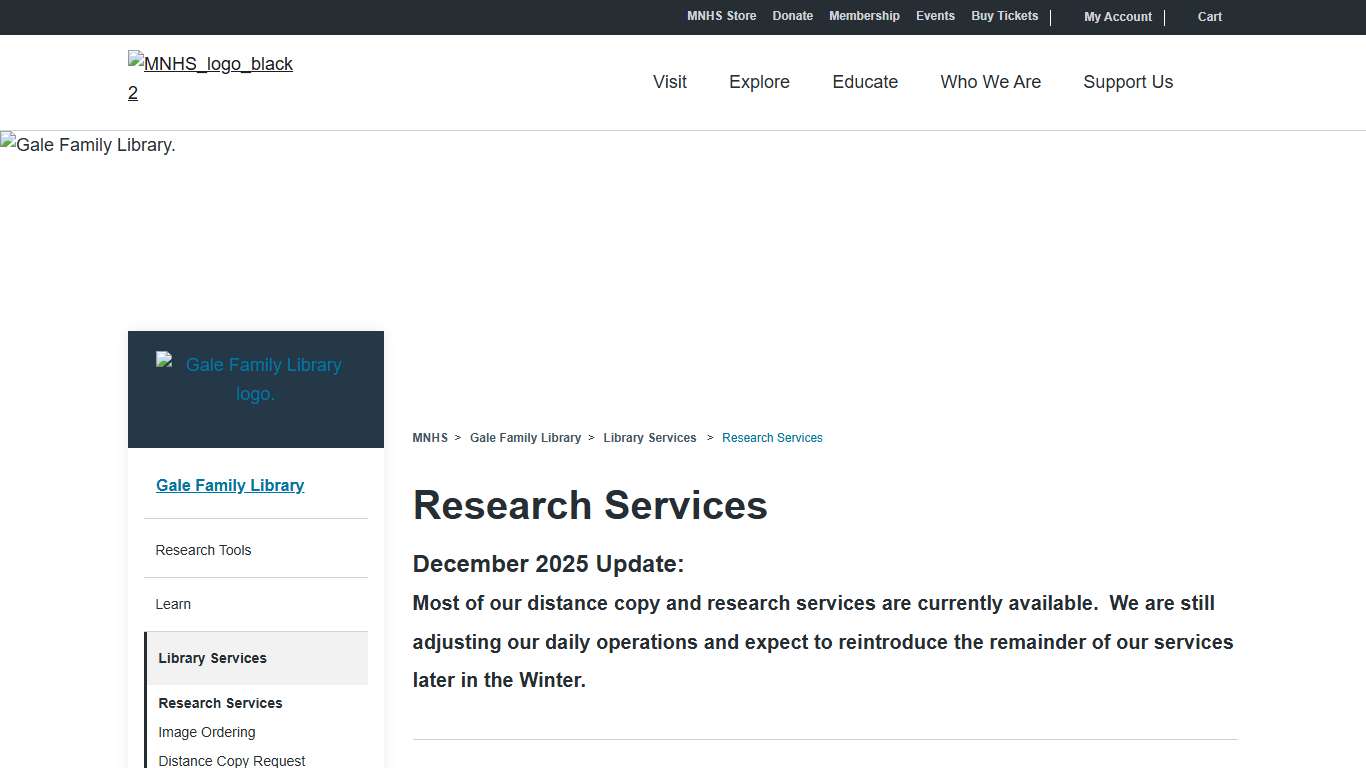 Research Services | Minnesota Historical Society