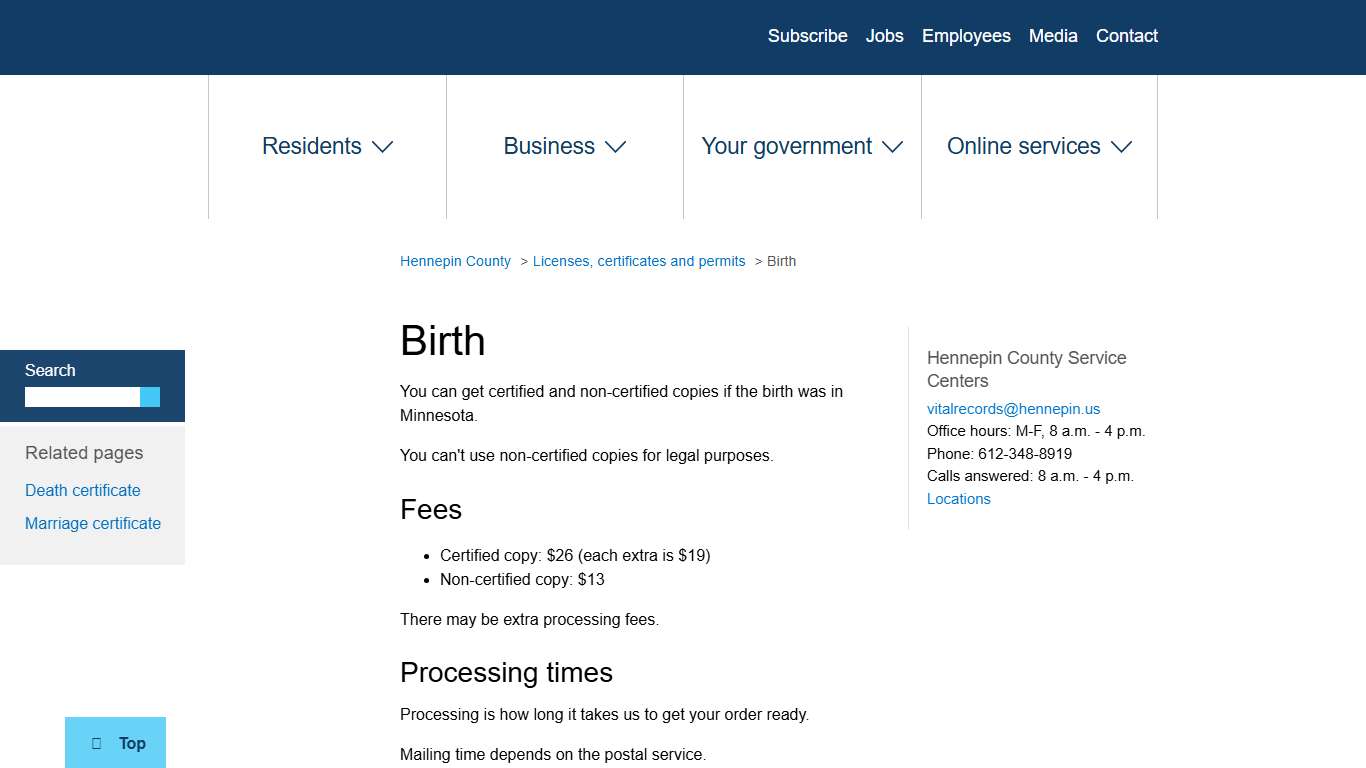 Birth | Hennepin County